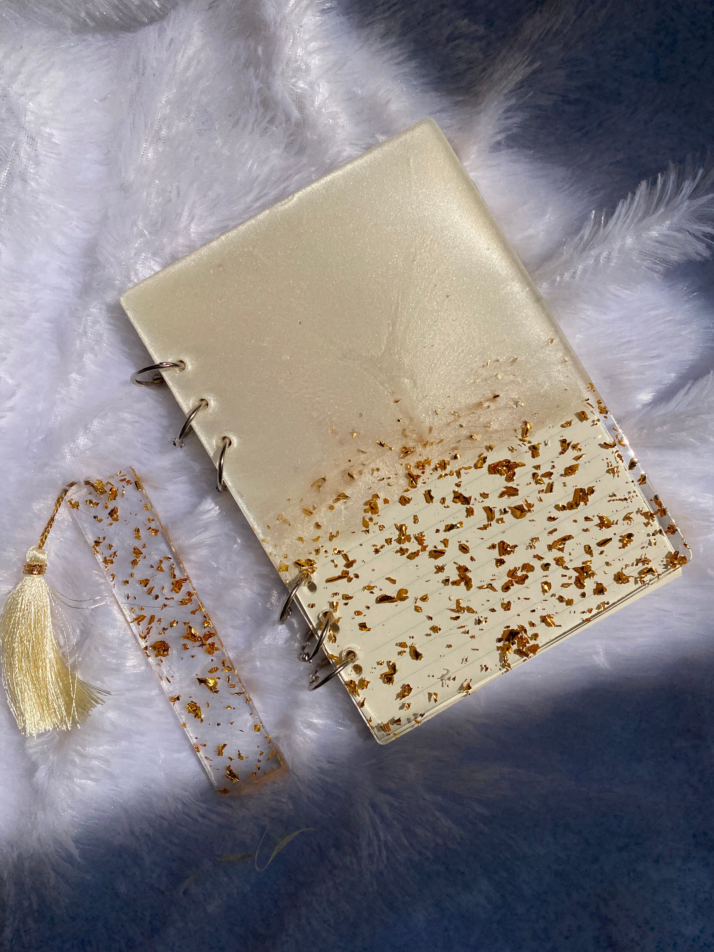 Resin diary and bookmark combo