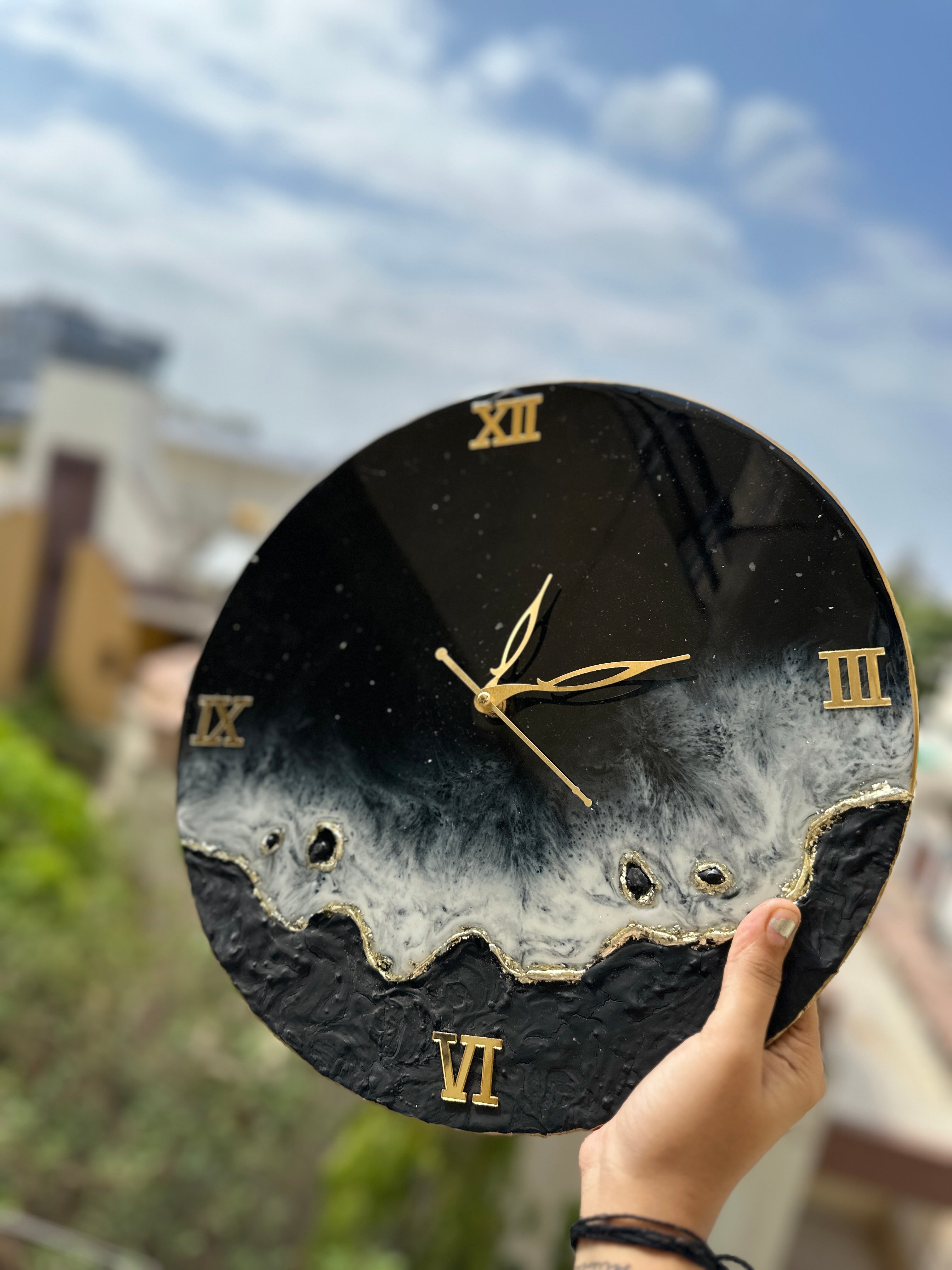 Midnight Shores Wall Clock