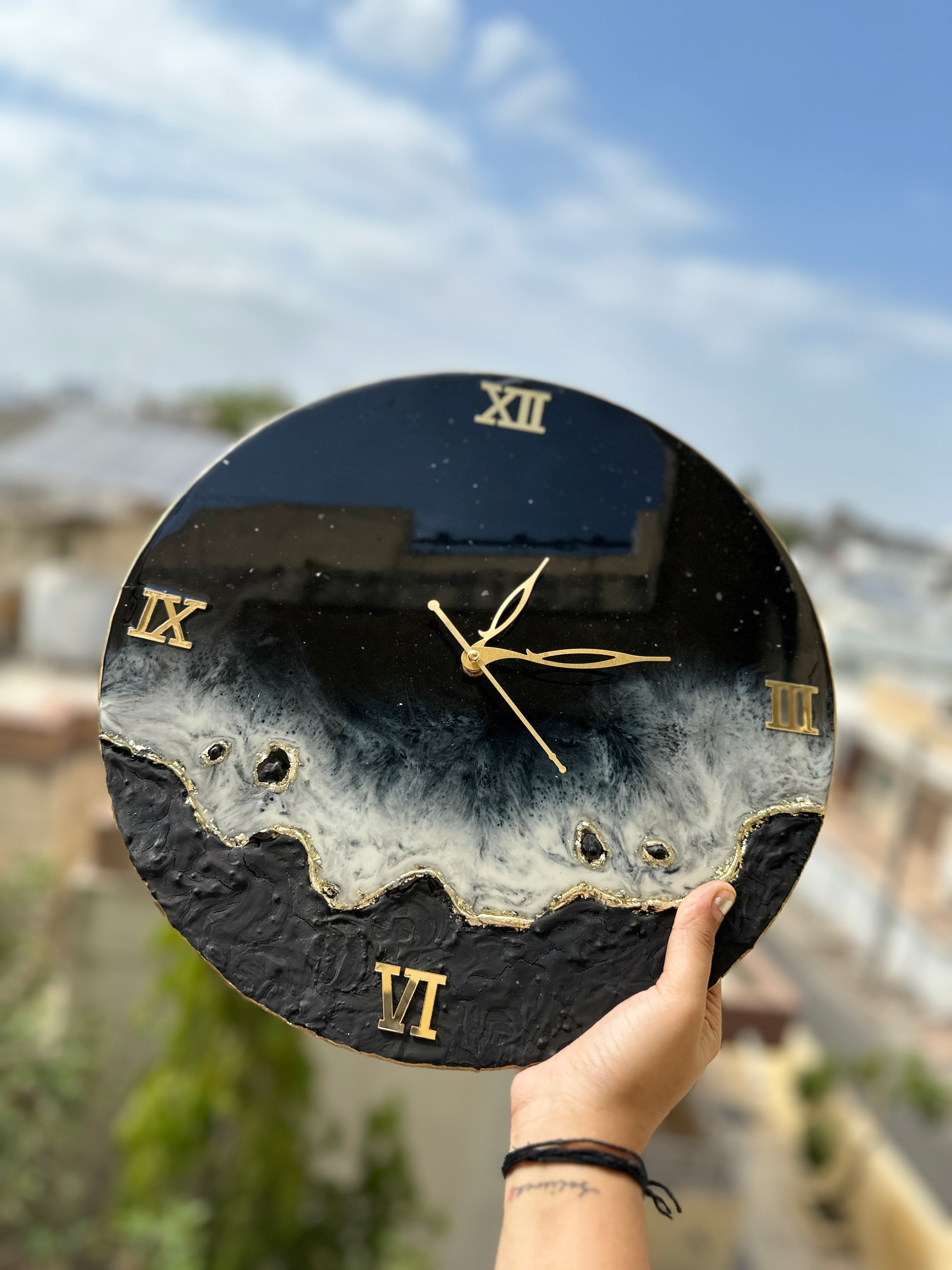Midnight Shores Wall Clock